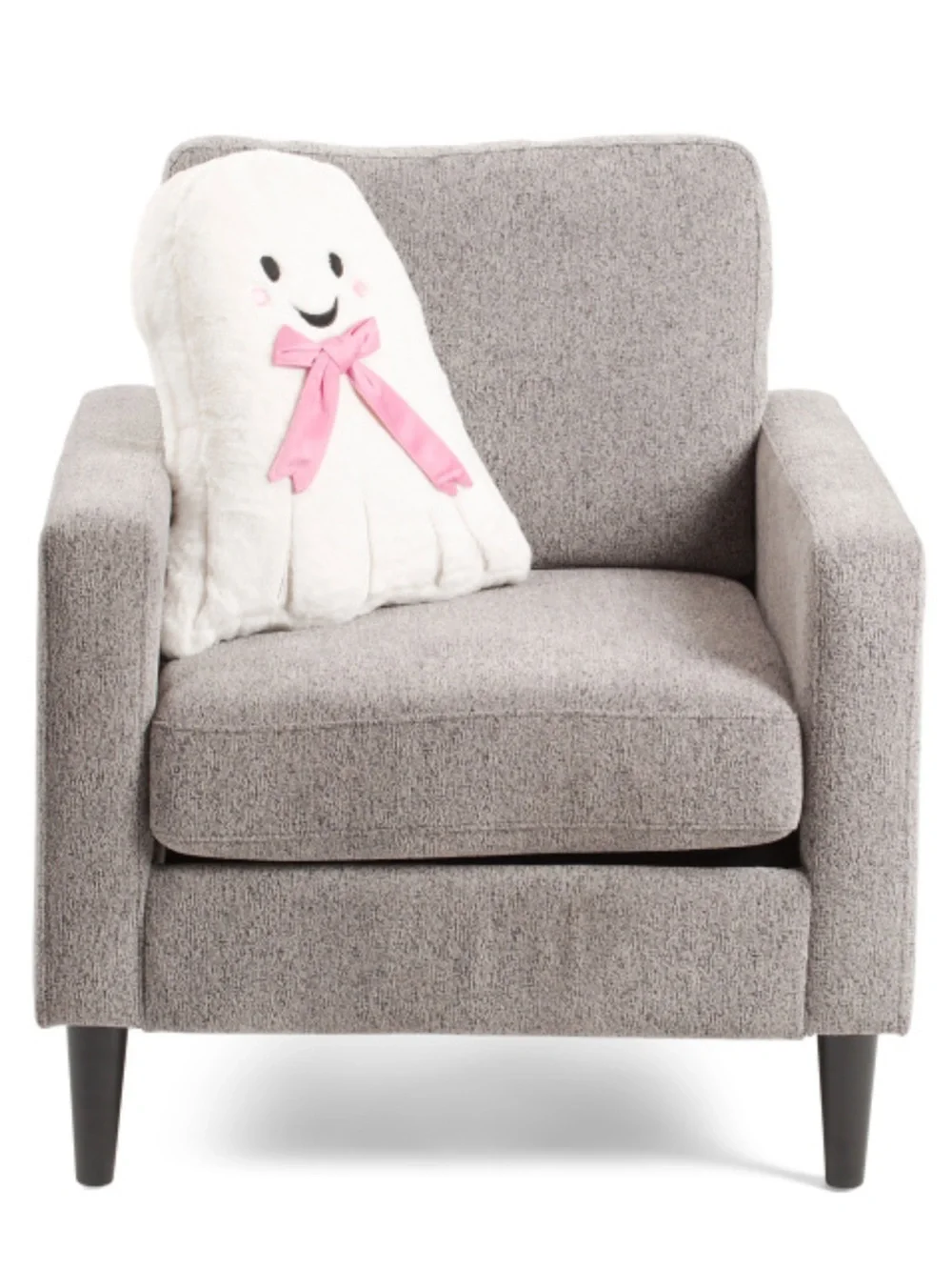 Envogue Halloween Ghost With Pink Bow Pillow New